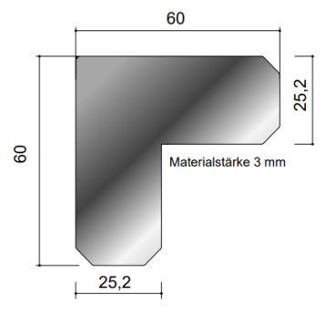Eckverbinder oben